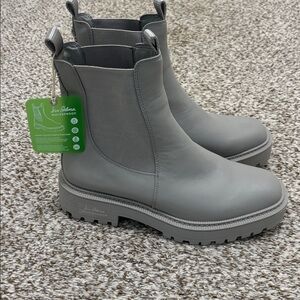 Sam Edelman Laguna grey leather boots 9.5